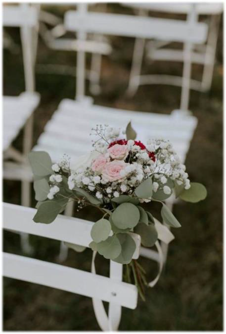 White slatted chairs